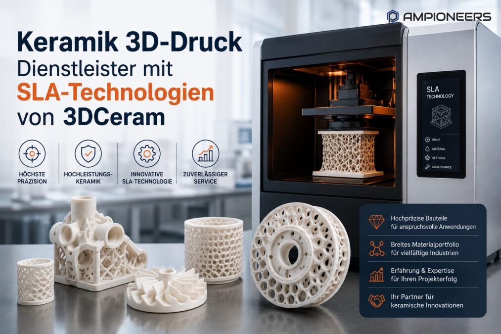 `Keramik 3D-Druck Dienstleister mit SLA-Technologien von 3DCeram `Keramik 3D-Druck Dienstleister